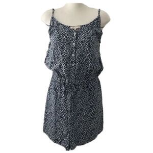 Copper Key Women’s Romper Blue & White Size XL NWOT